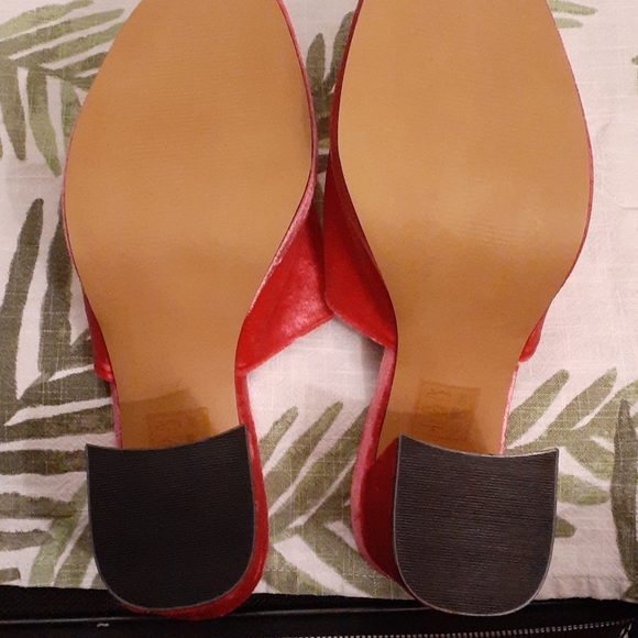 Asos bubble gum pink velvet mules uk AU size 9 - Picture 5 of 5